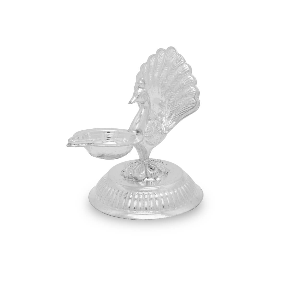Captivating Peacock Shine Silver Diva