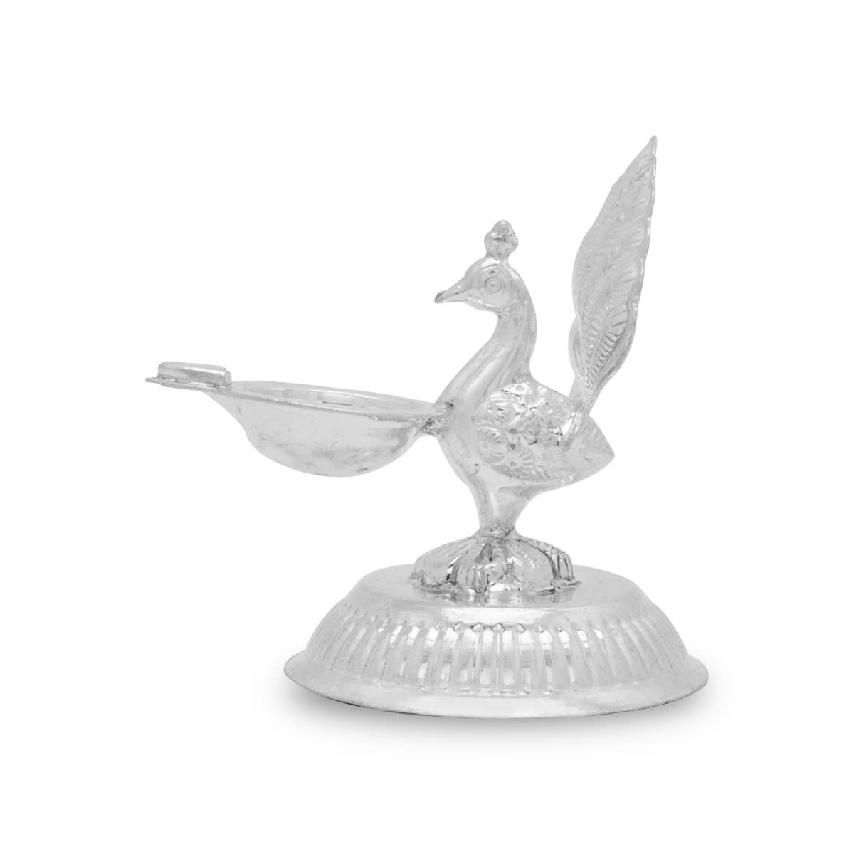 Captivating Peacock Shine Silver Diva