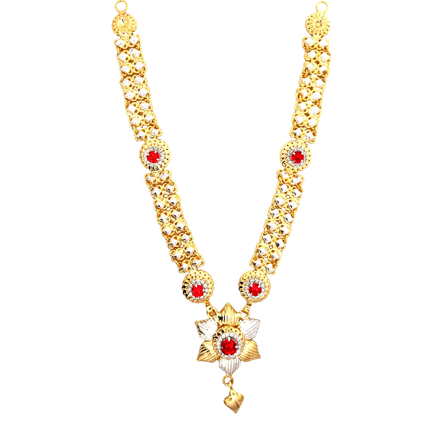 Silver Gold Plated Kanthi Haar For Ganpati