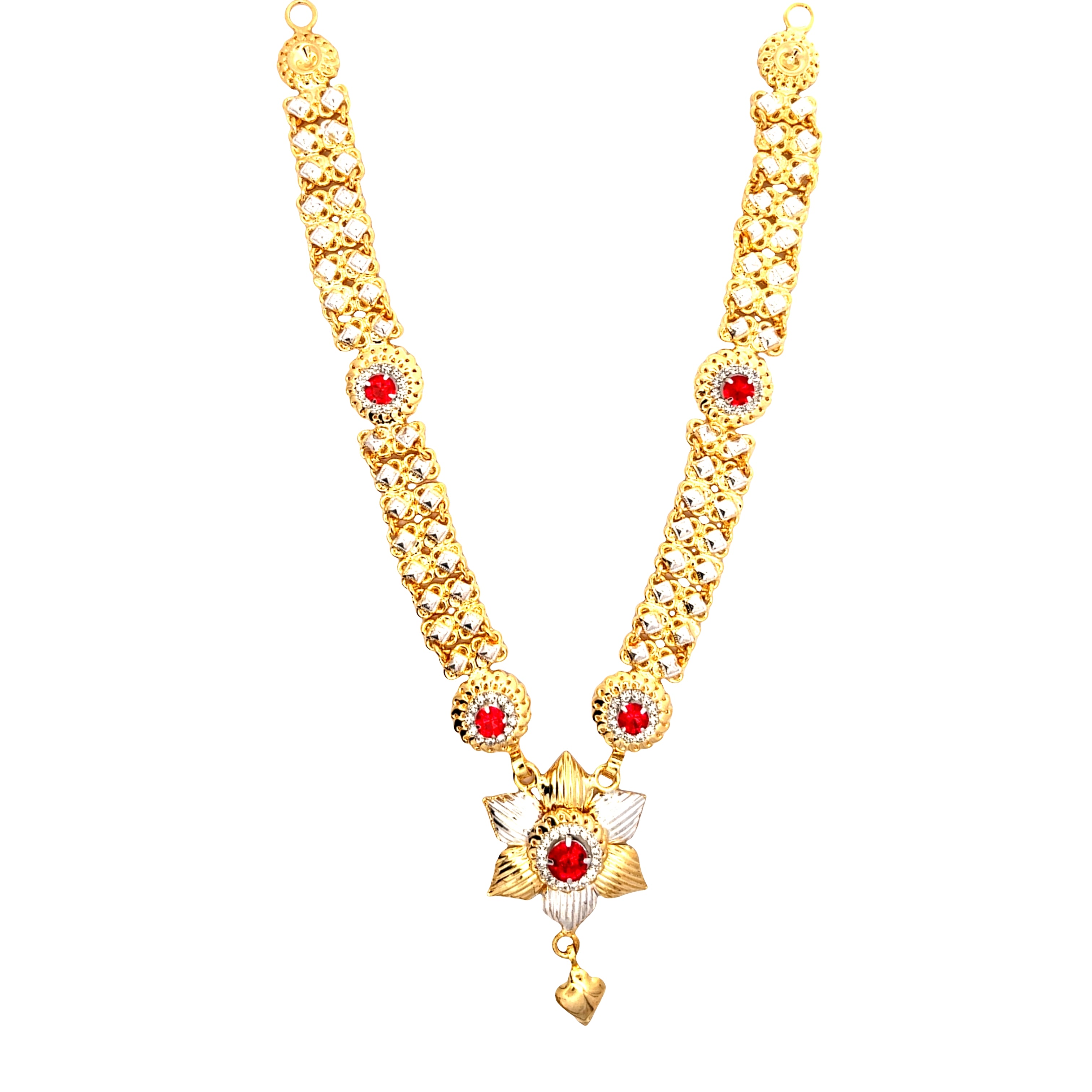 Silver Gold Plated Kanthi Haar For Ganpati