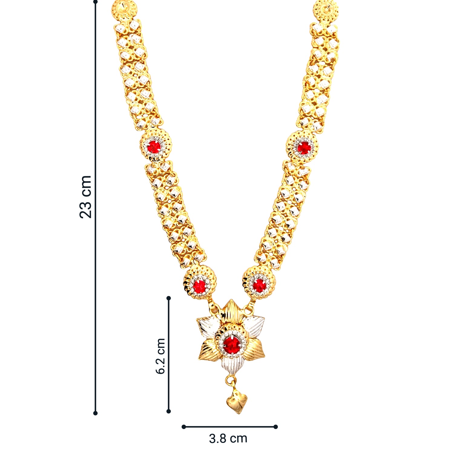 Silver Gold Plated Kanthi Haar For Ganpati