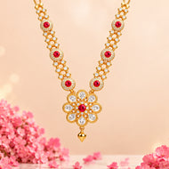 Silver Gold Plated Kanthi Haar For Ganpati