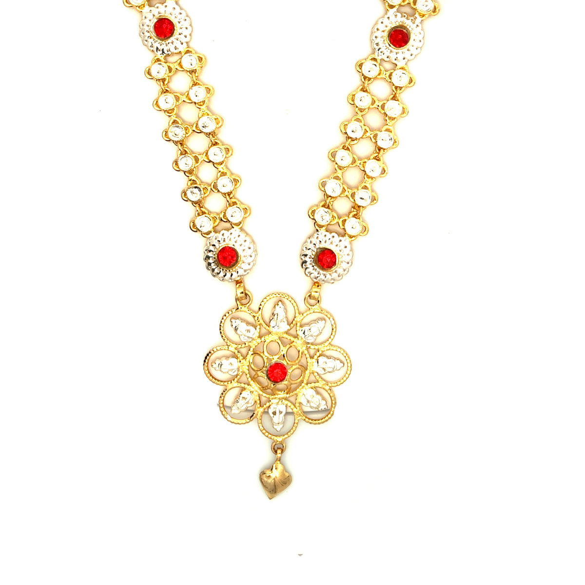Silver Gold Plated Kanthi Haar For Ganpati