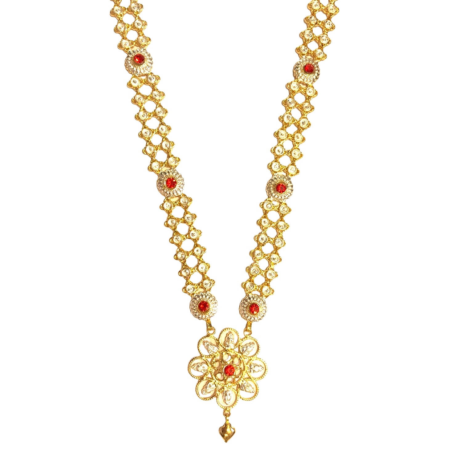 Silver Gold Plated Kanthi Haar For Ganpati
