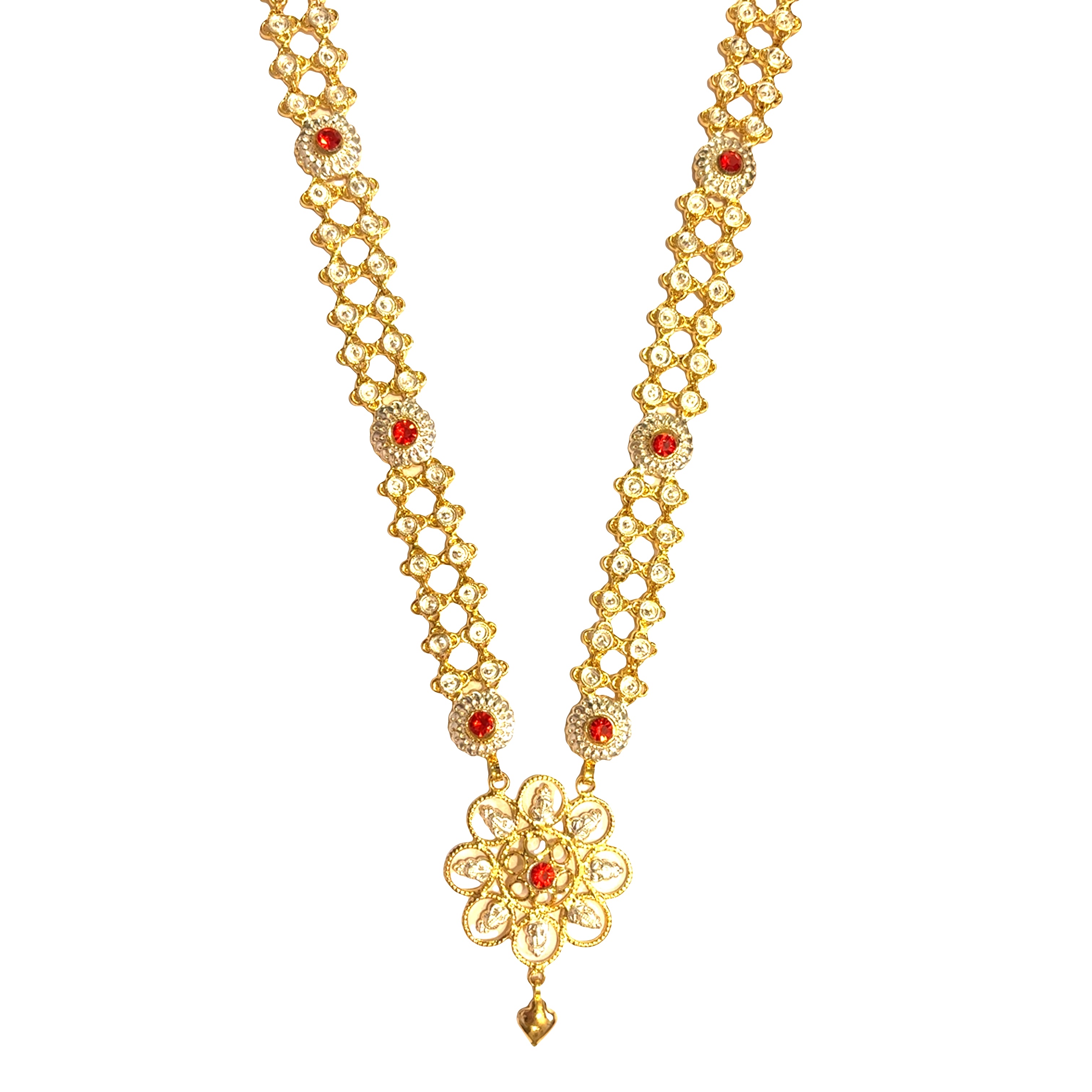 Silver Gold Plated Kanthi Haar For Ganpati
