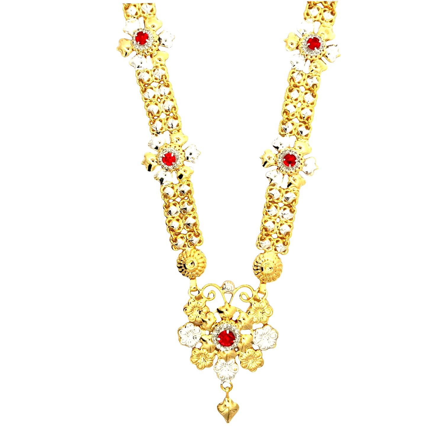 Silver Gold Plated Kanthi Haar For Ganpati