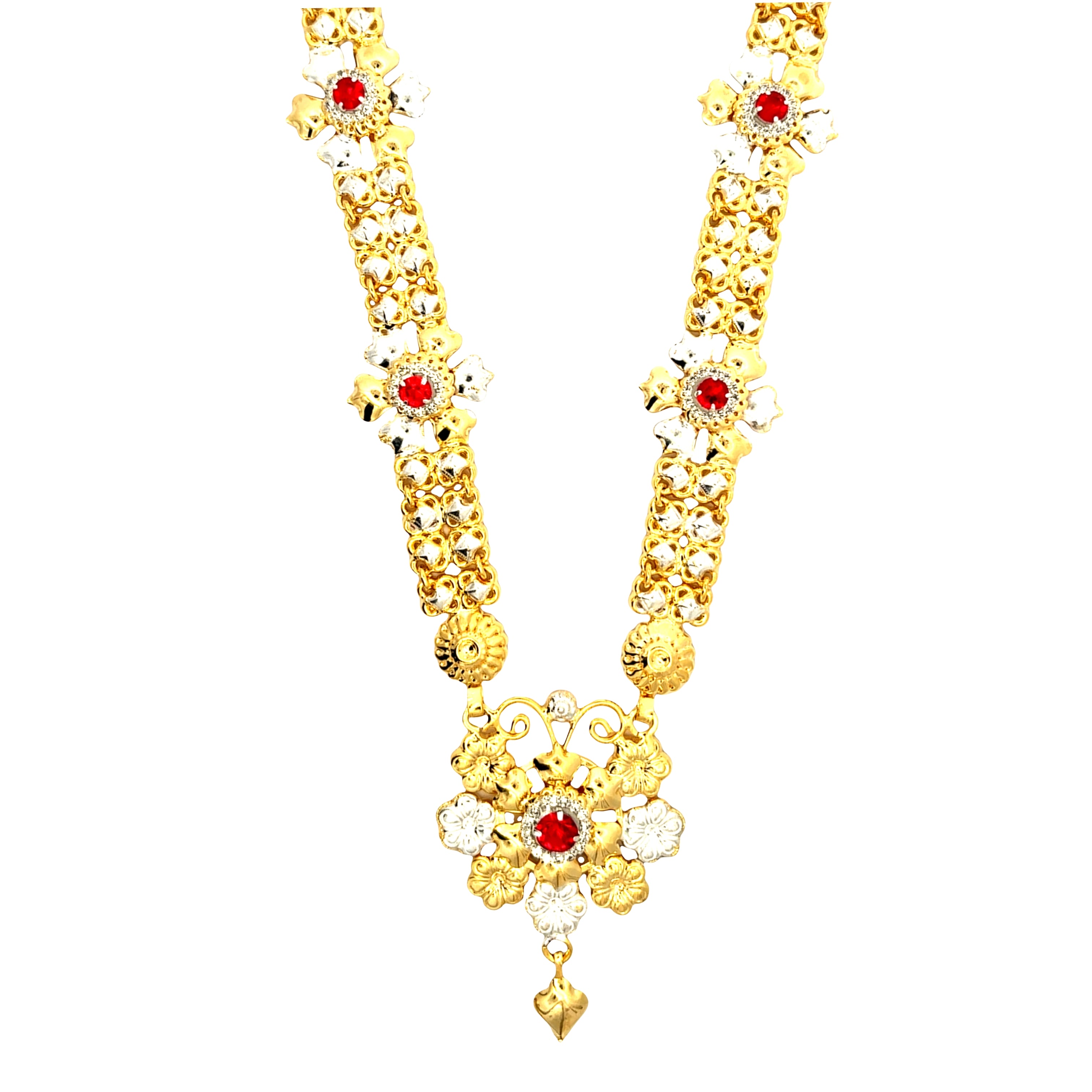 Silver Gold Plated Kanthi Haar For Ganpati