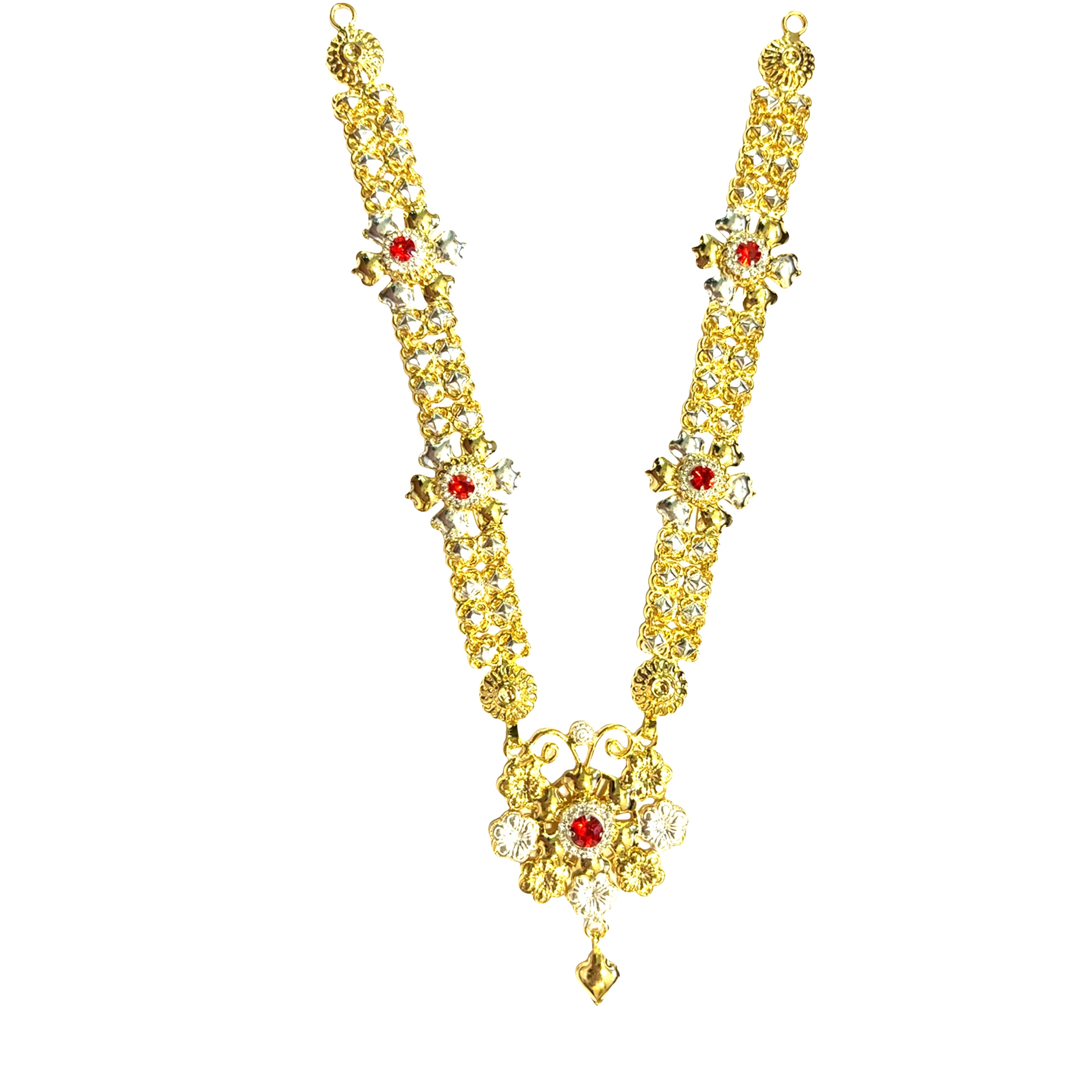 Silver Gold Plated Kanthi Haar For Ganpati