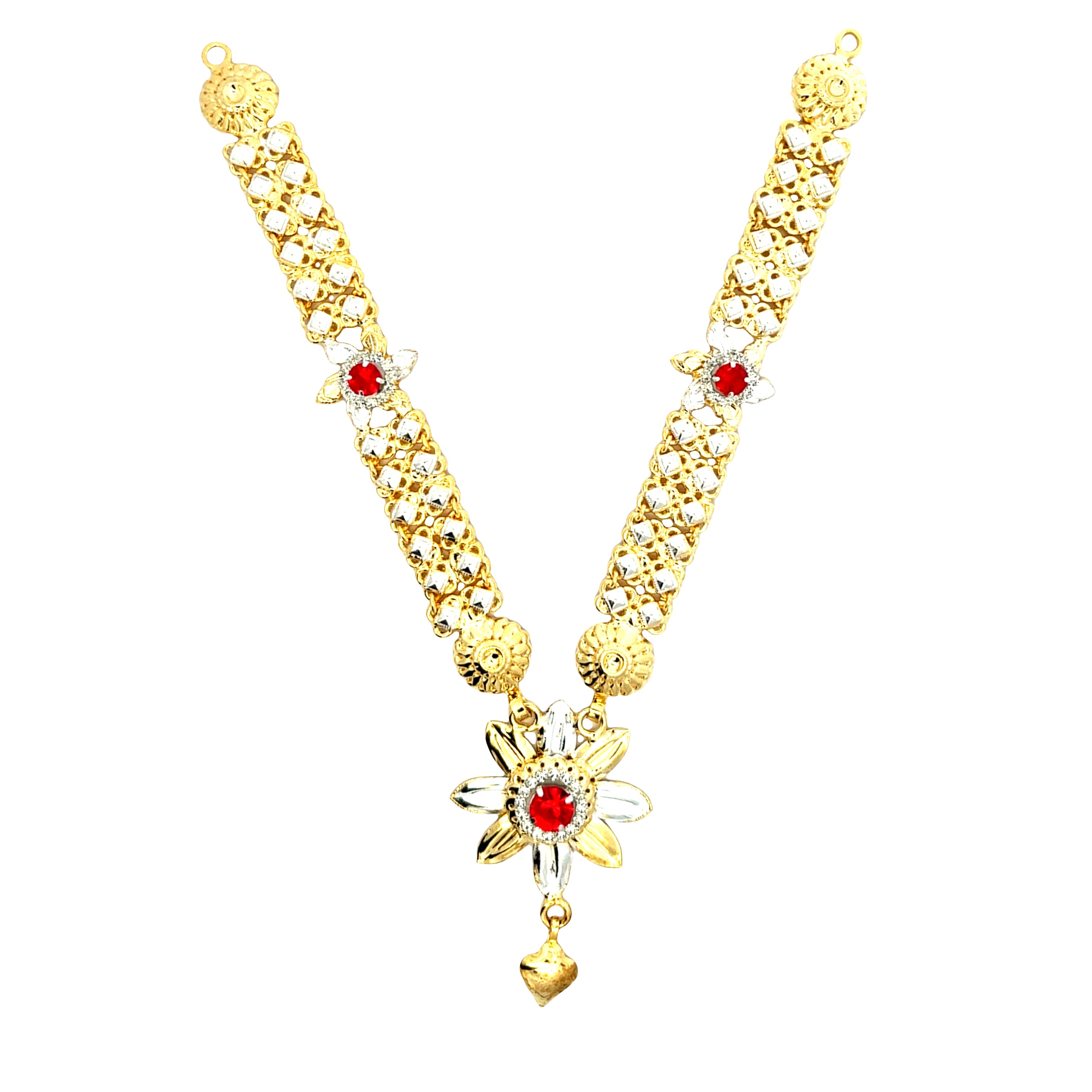 Silver Gold Plated Kanthi Haar For Ganpati
