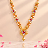Silver Gold Plated Kanthi Haar For Ganpati