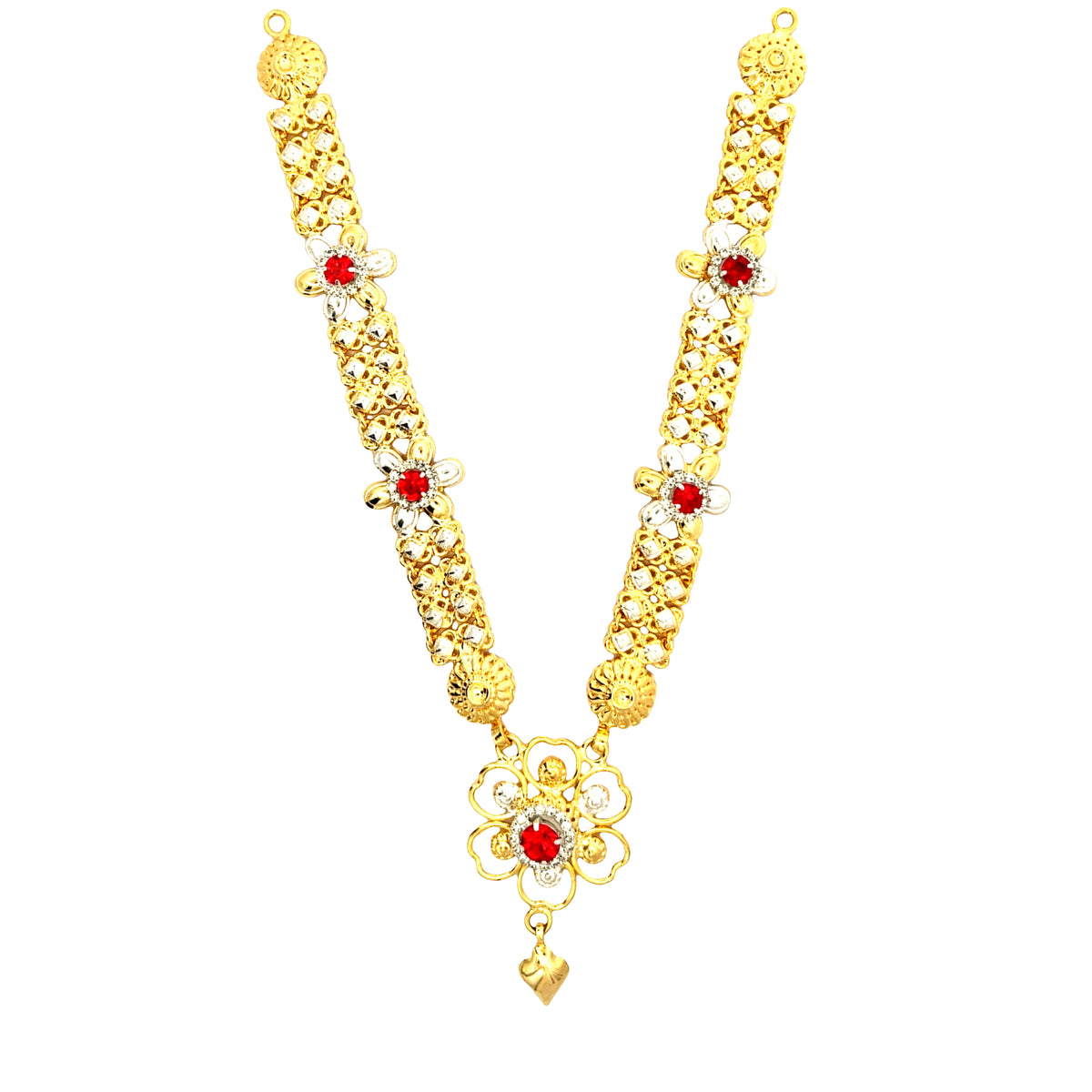 Silver Gold Plated Kanthi Haar For Ganpati