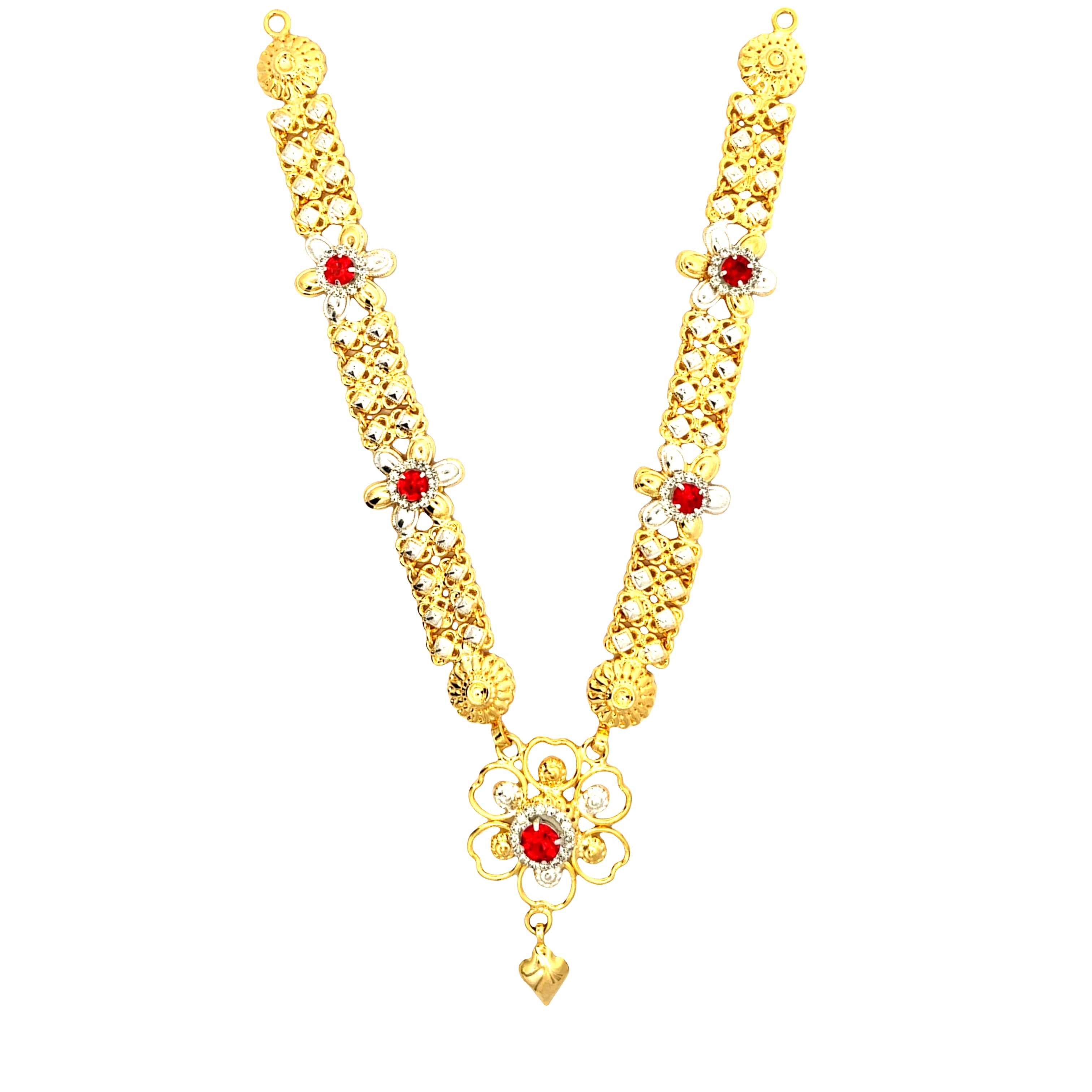 Silver Gold Plated Kanthi Haar For Ganpati
