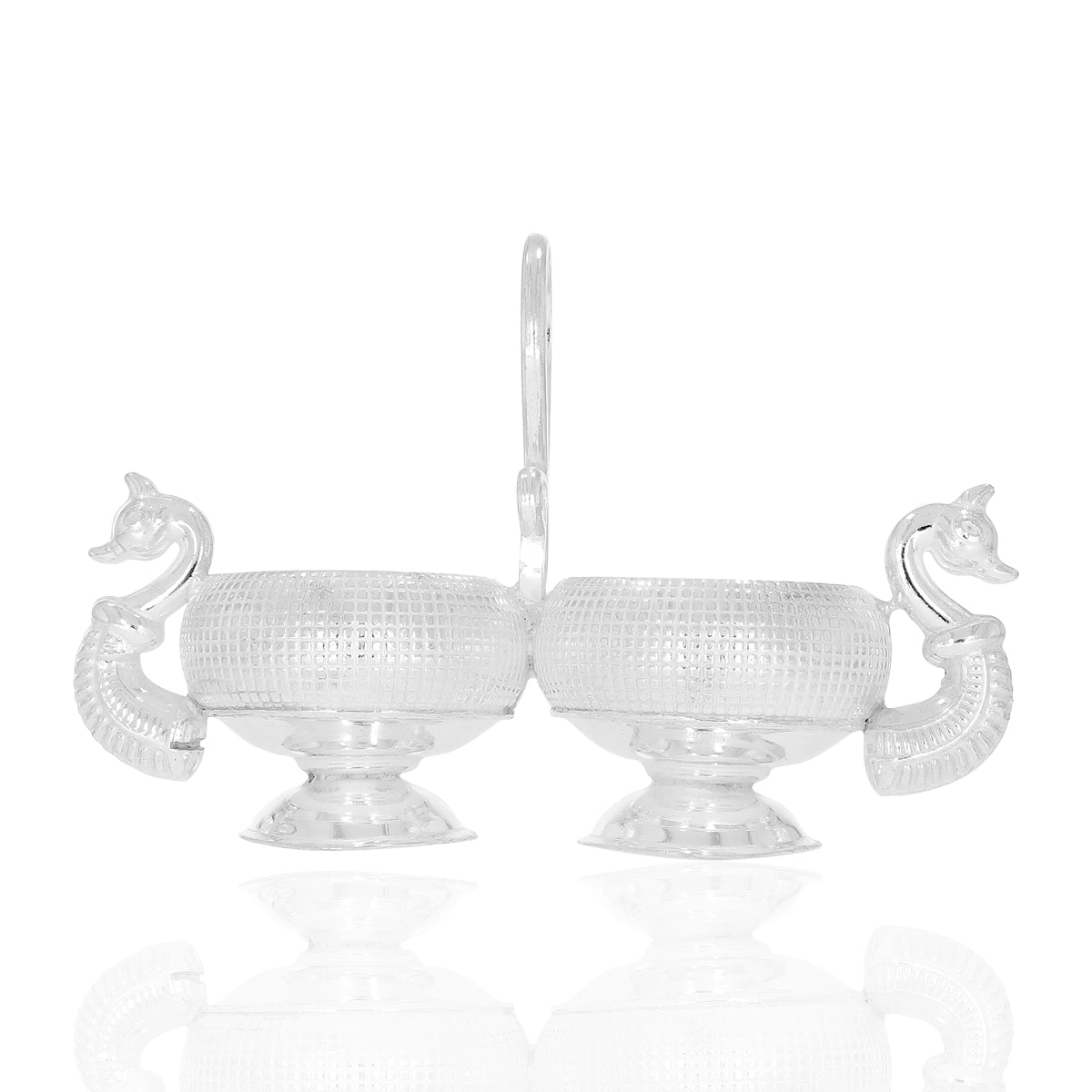 Royal Shine Peacock Silver Jodwati Karanda
