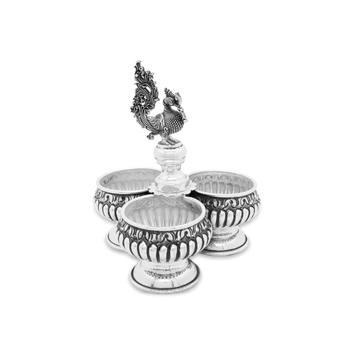 Regal Elegance Silver Jodwati Karanda