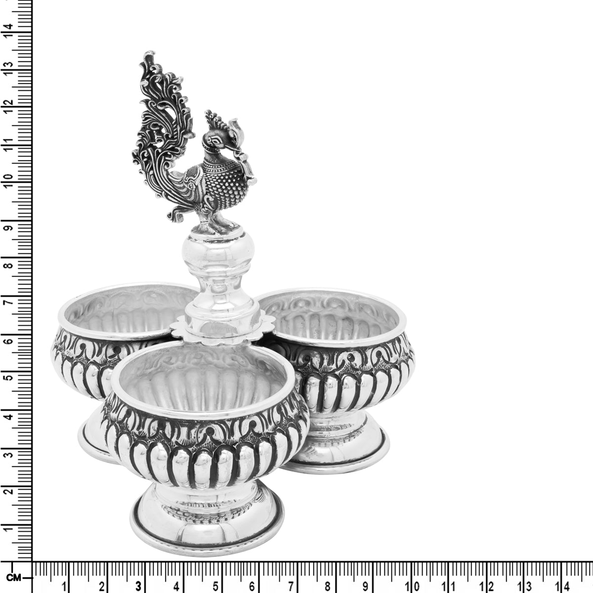 Regal Elegance Silver Jodwati Karanda