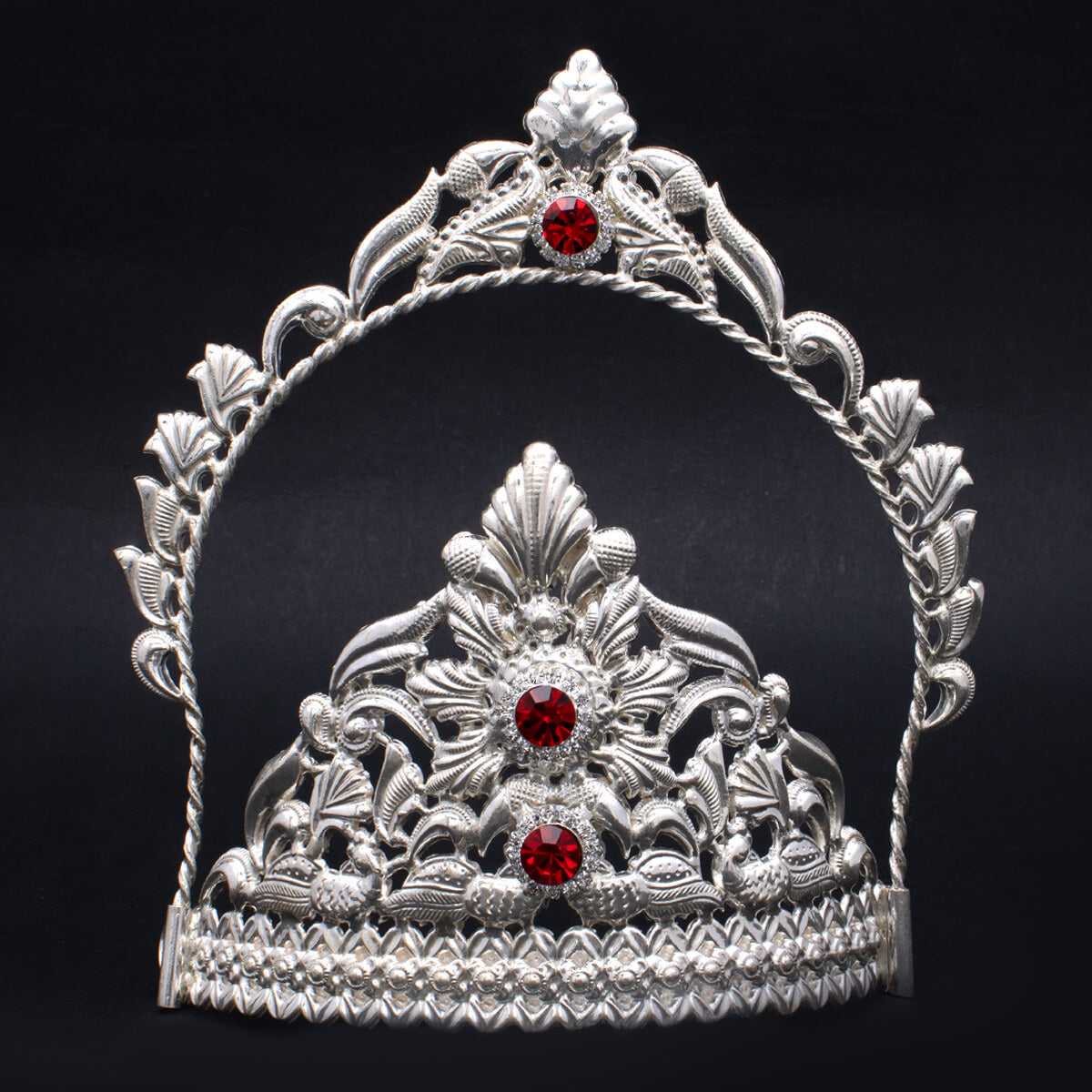Regal Mesmeric Shine Silver Mukut