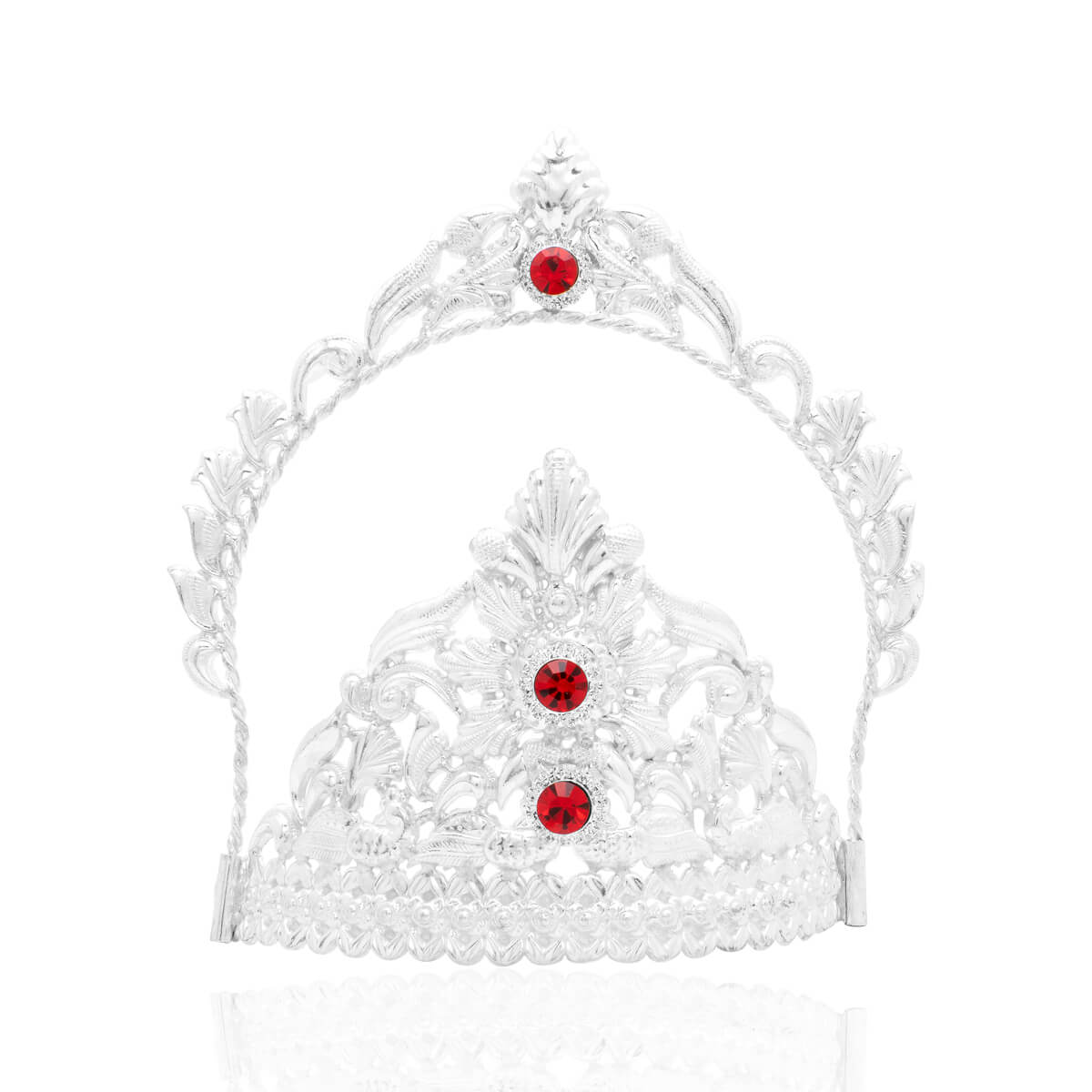 Regal Mesmeric Shine Silver Mukut