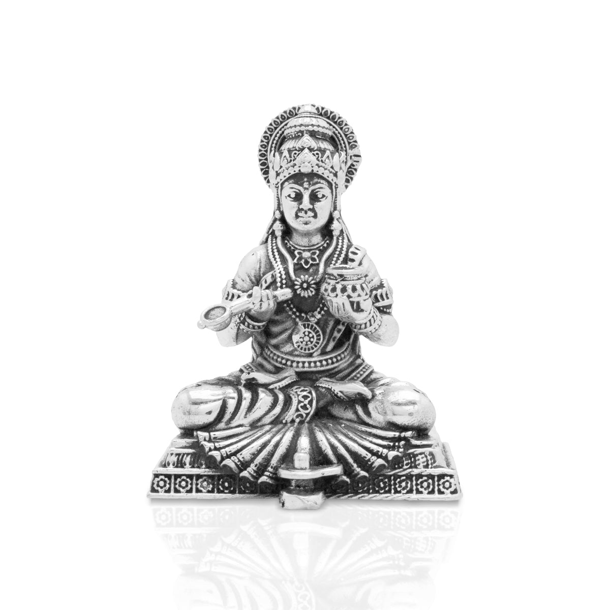 Majestic Divinity Silver Annapurna Idol
