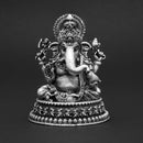 Auspicious Asthetic Ganapati Silver Idol
