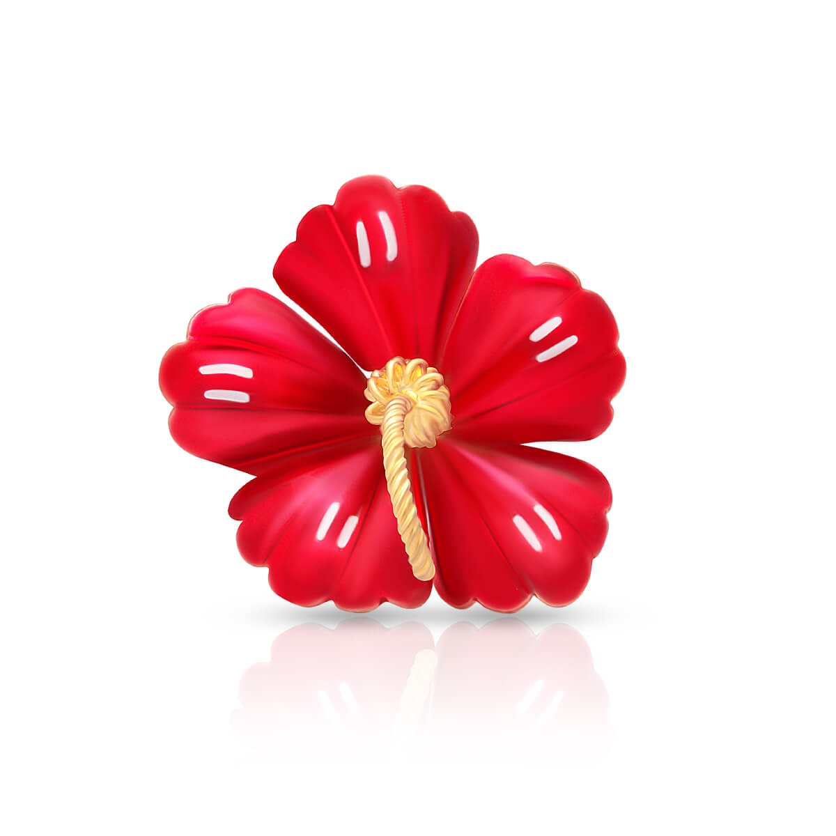 Ruby Grace Silver Jaswand Flower