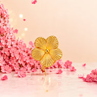 Golden Bloom Silver Jaswand Flower
