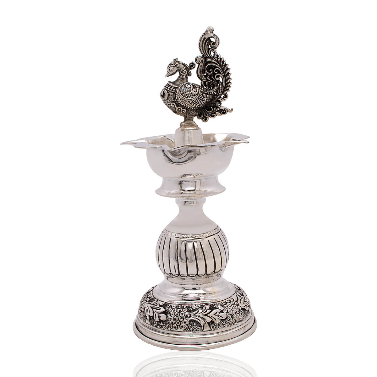 Marvelous Peacock Radiance Silver Samai