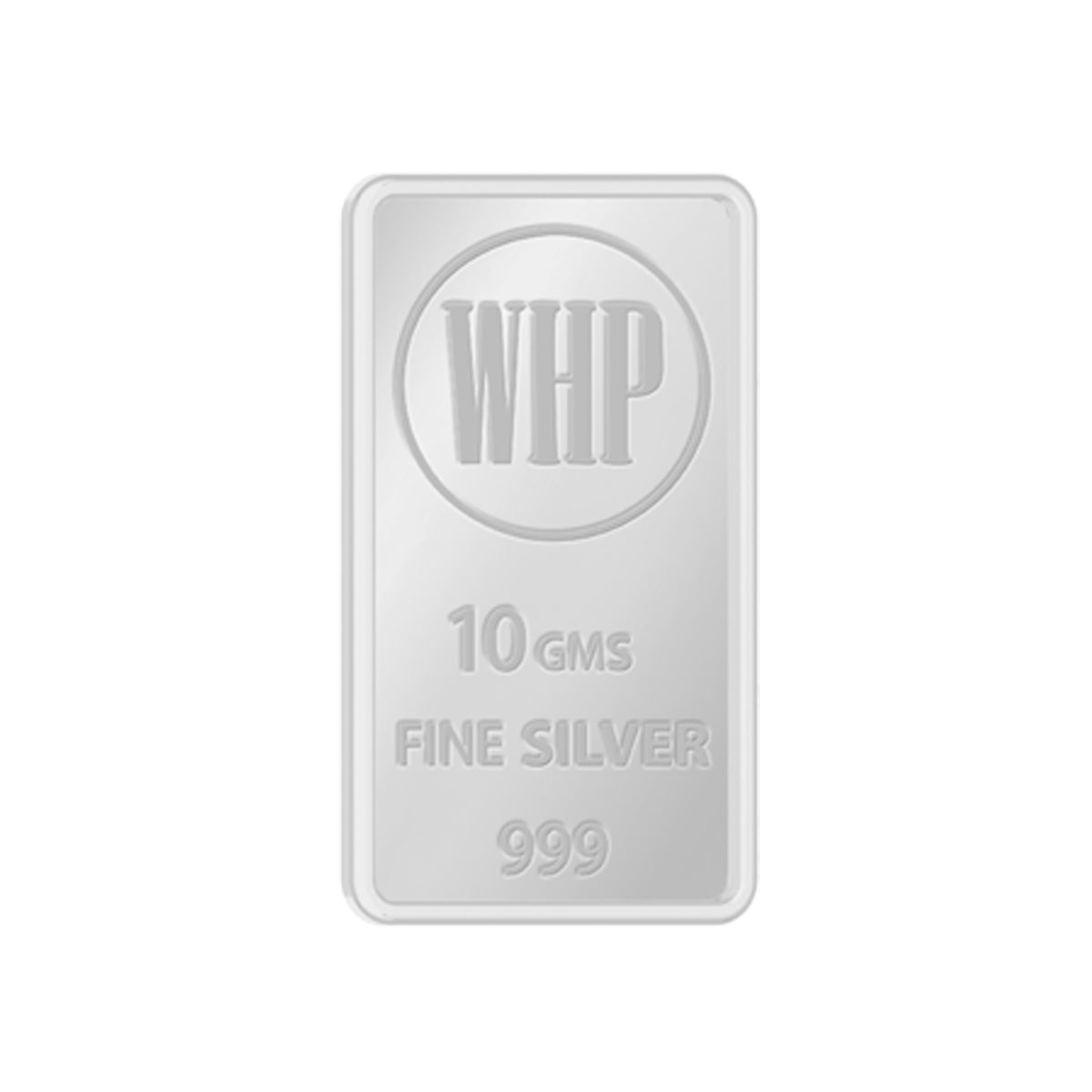 WHP 999 Pure Silver Bar 10 gm