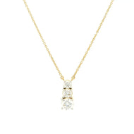 Delicate Dazzle 9K Lab Grown Diamond Pendant
