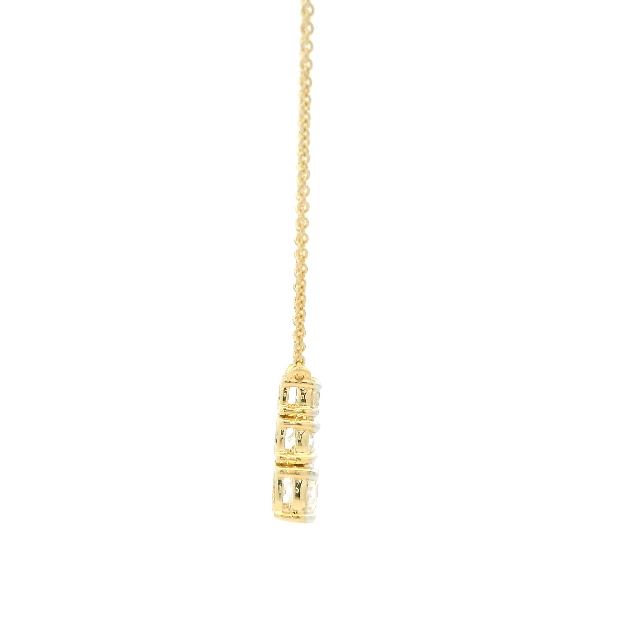 Delicate Dazzle 9K Lab Grown Diamond Pendant