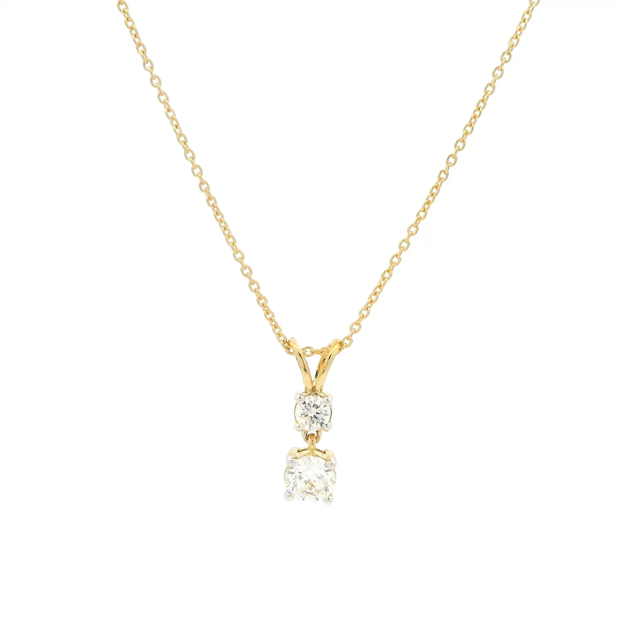 Sparkling Grace 9K Lab Grown Diamond Pendant