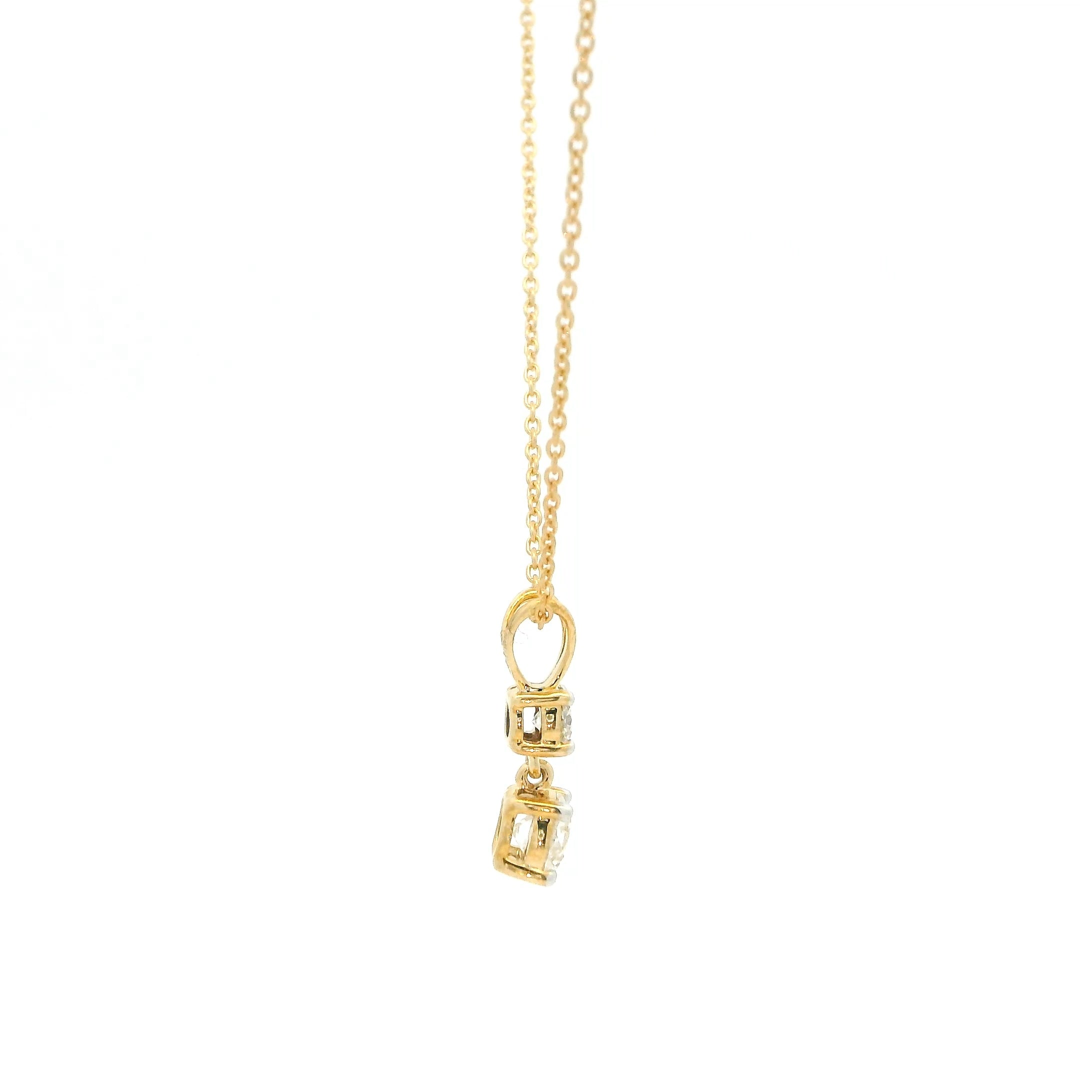 Sparkling Grace 9K Lab Grown Diamond Pendant