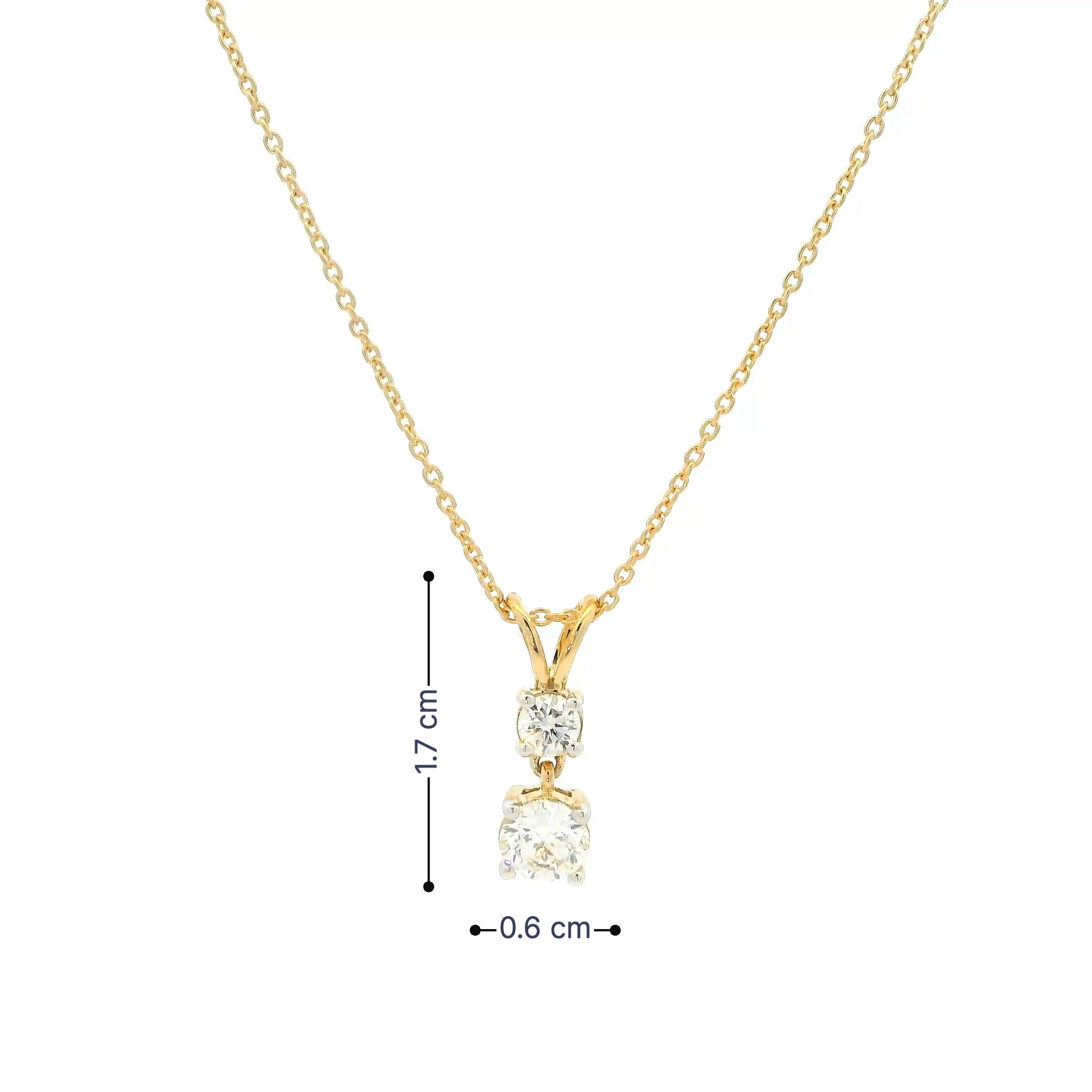 Sparkling Grace 9K Lab Grown Diamond Pendant