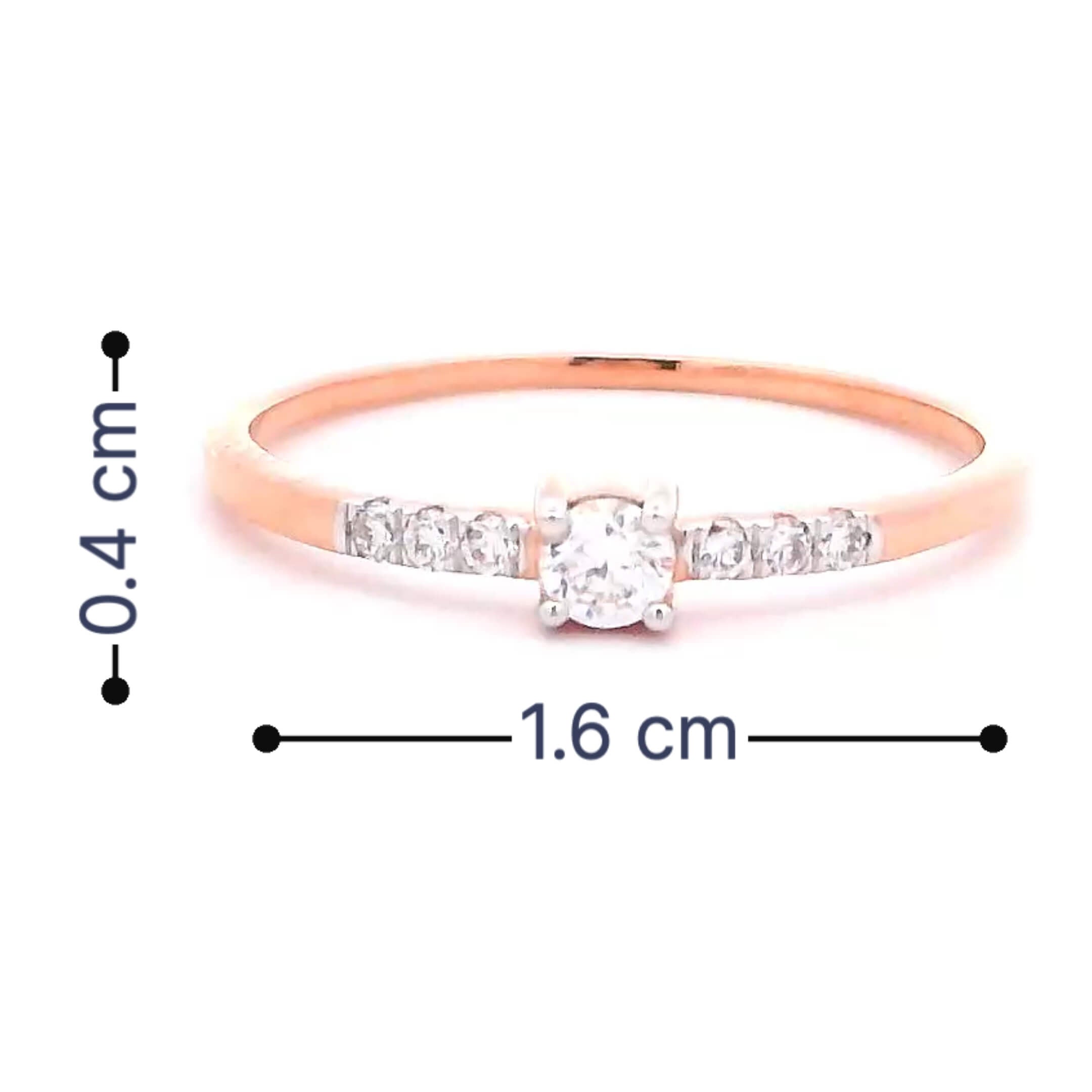 Graceful Shine 14K Women Lab Grown Diamond Ring