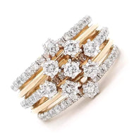 Celestial Shine 9K Women Lab Grown Diamond Ring