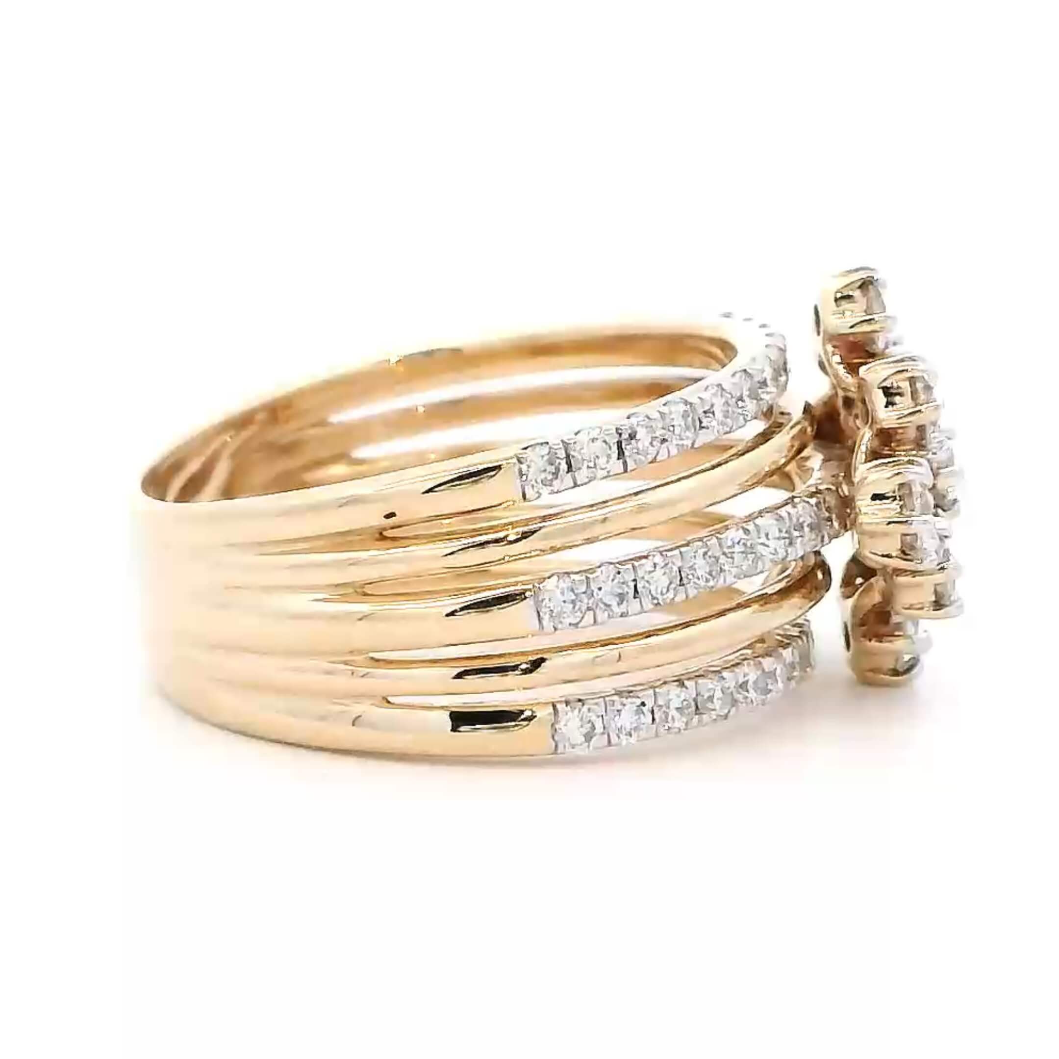 Celestial Shine 9K Women Lab Grown Diamond Ring