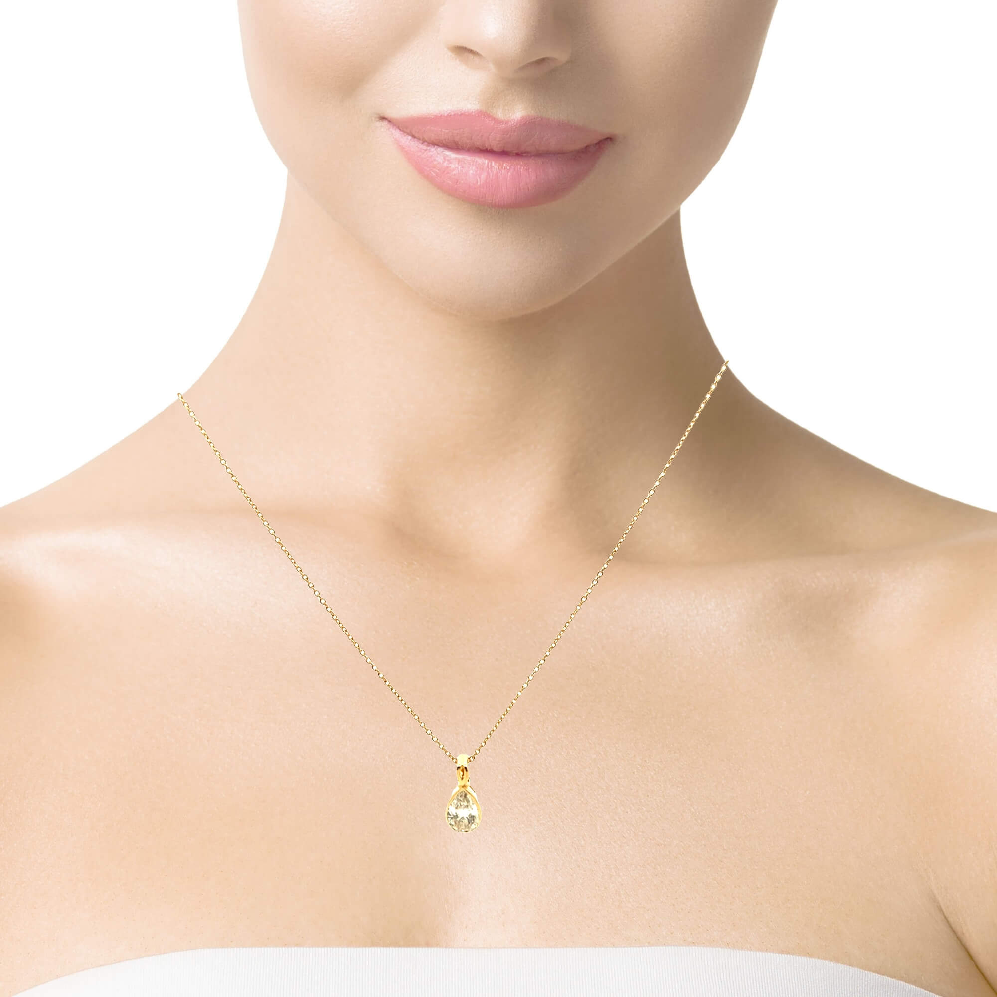 Glorious Shimmer 14K Lab Grown Diamond Pendant