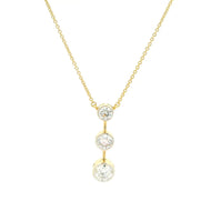 Exquisite Dazzle 9K Lab Grown Diamond Pendant
