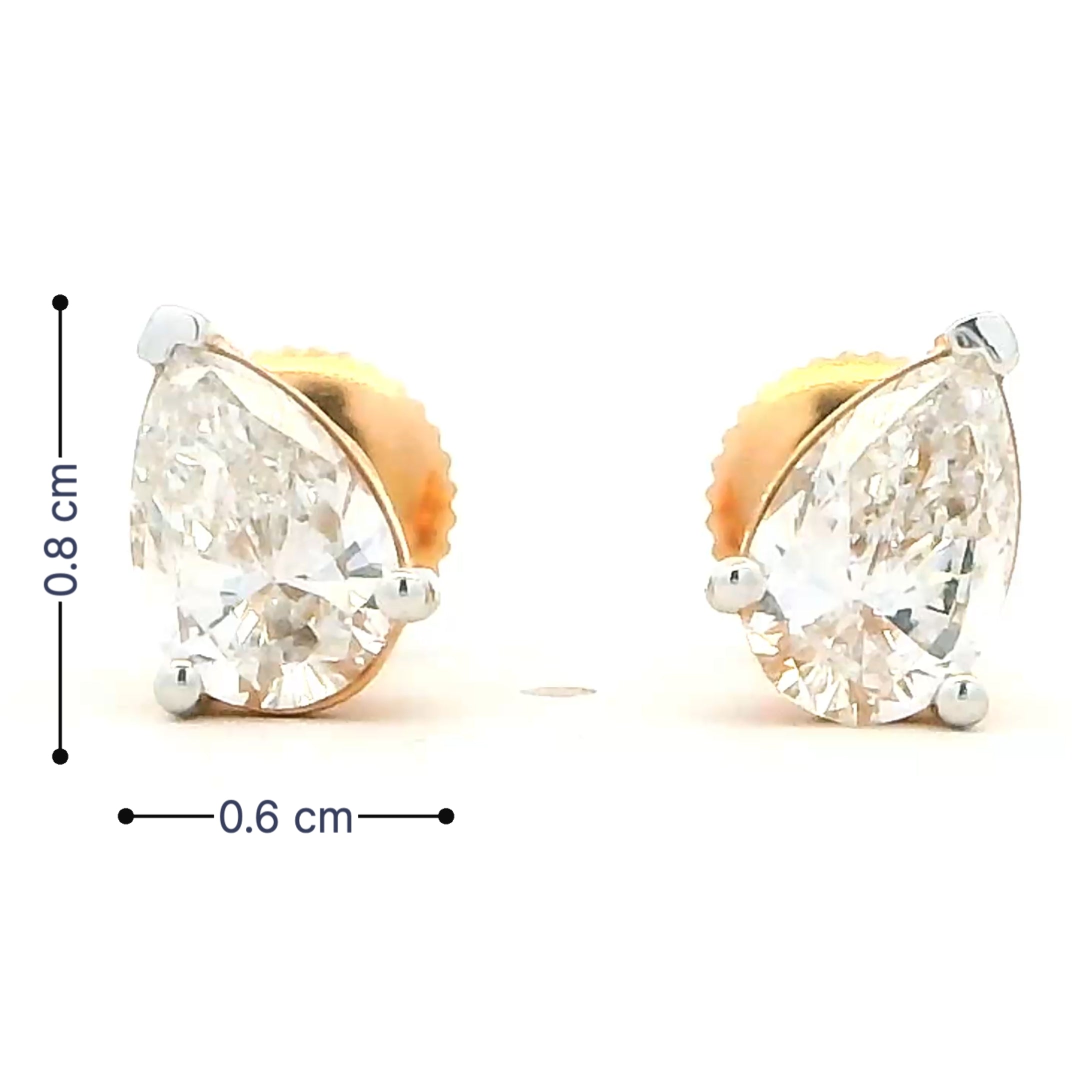 14K Lab Grown Diamond Earrings