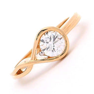 Gleeful Glow 14K Women Lab Grown Diamond Ring