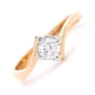 Refined Radiance 14K Women Lab Grown Diamond Ring