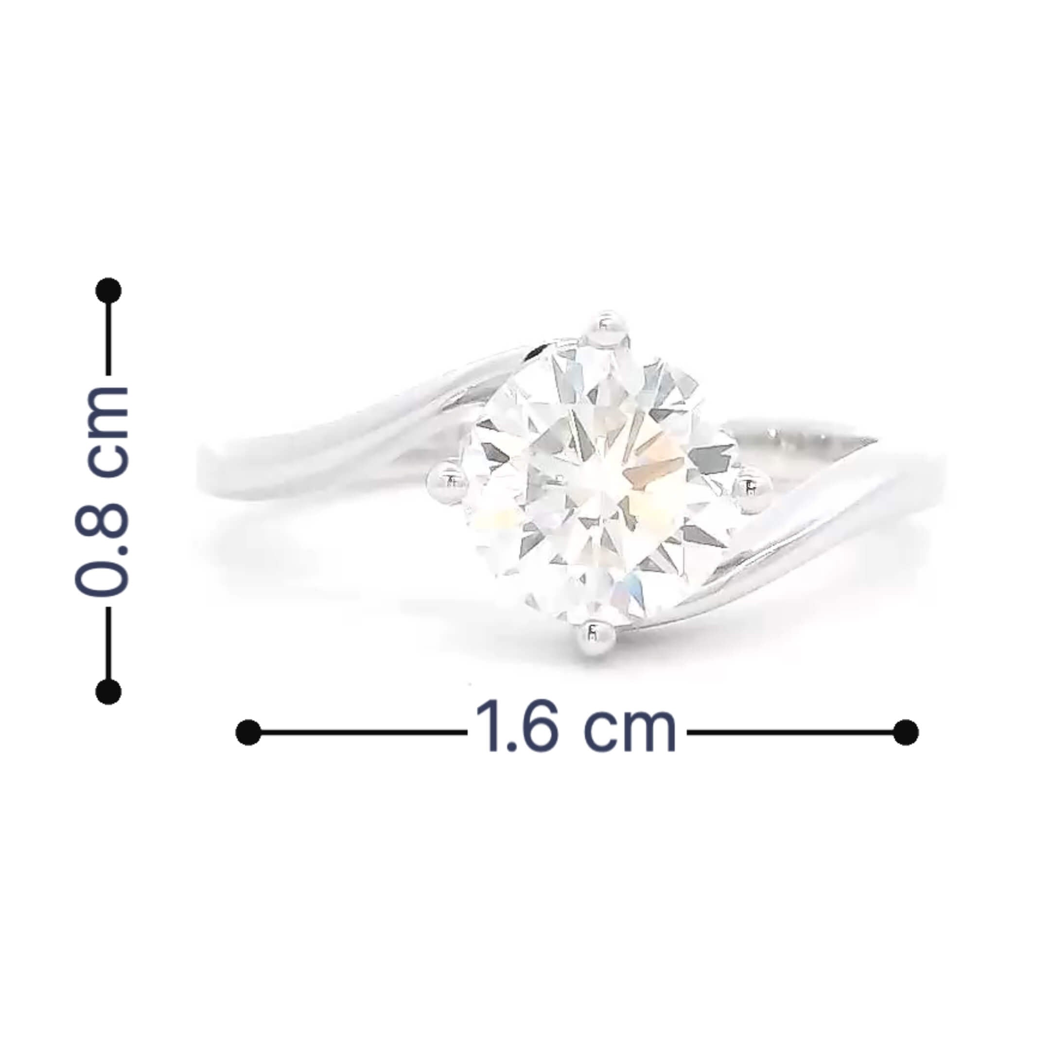 Mesmerizing Allure 14K Women Lab Grown Diamond Ring