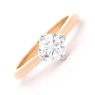 Polished Shine 14K Women Lab Grown Diamond Ring