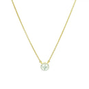 Minimalist Charm 9K Lab Grown Diamond Pendant