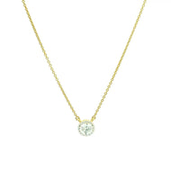 Minimalist Charm 9K Lab Grown Diamond Pendant