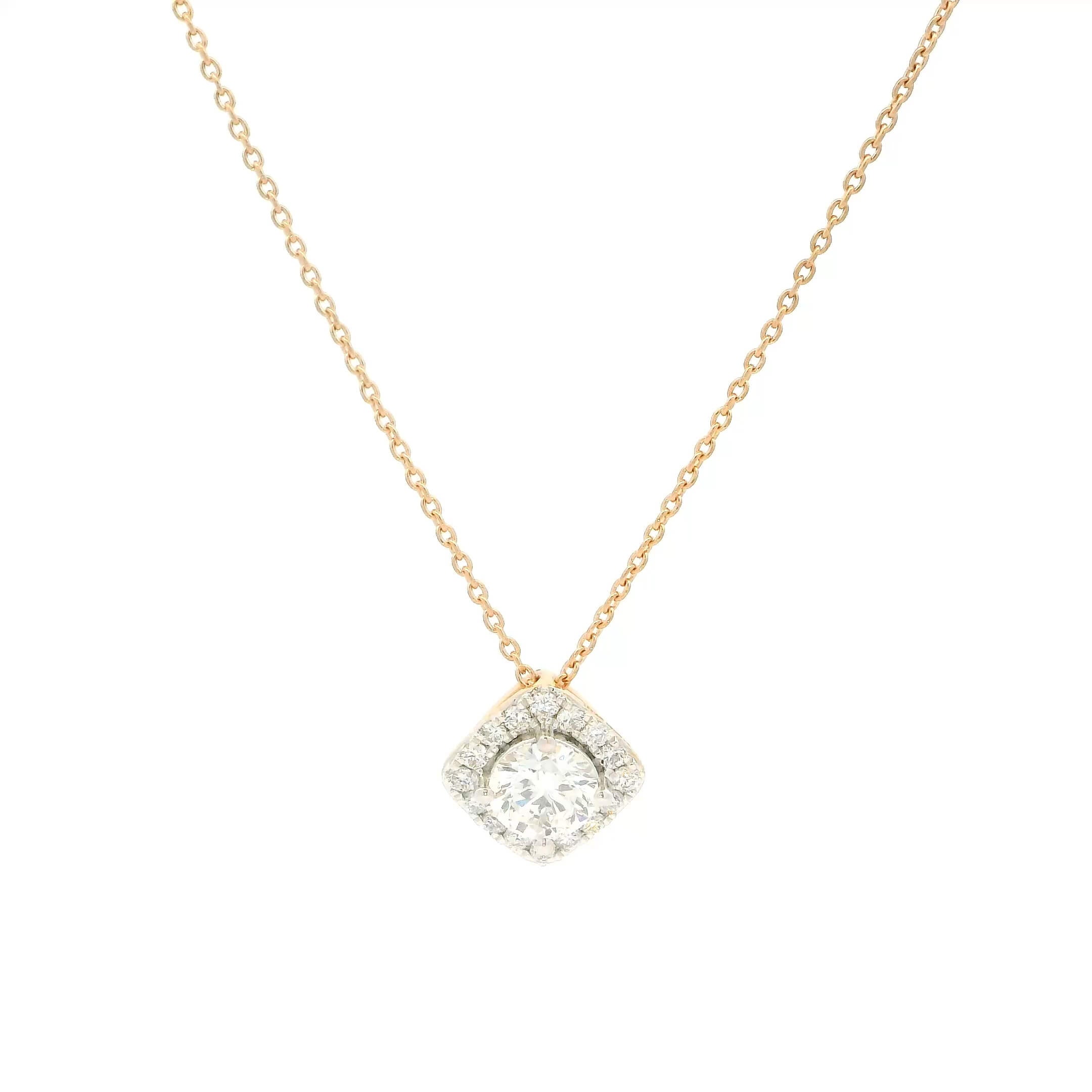 Mesmeric Dazzle 14K Lab Grown Diamond Pendant