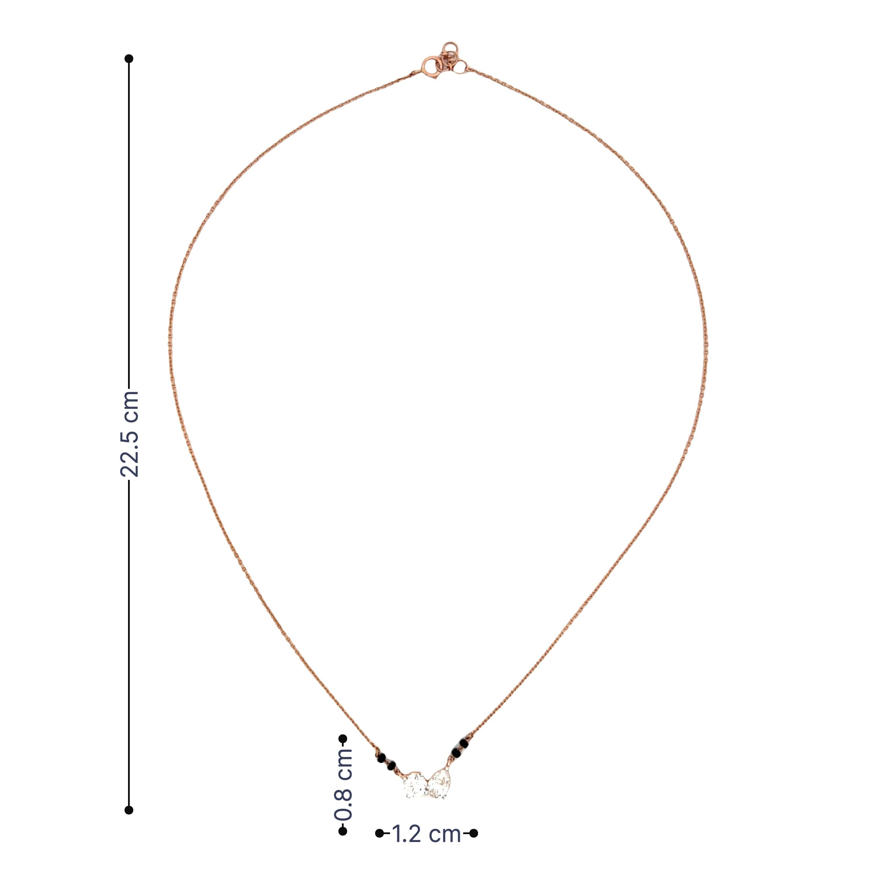 14K Lab Grown Diamond Mangalsutra