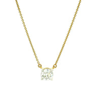 9K Lab Grown Diamond Pendant