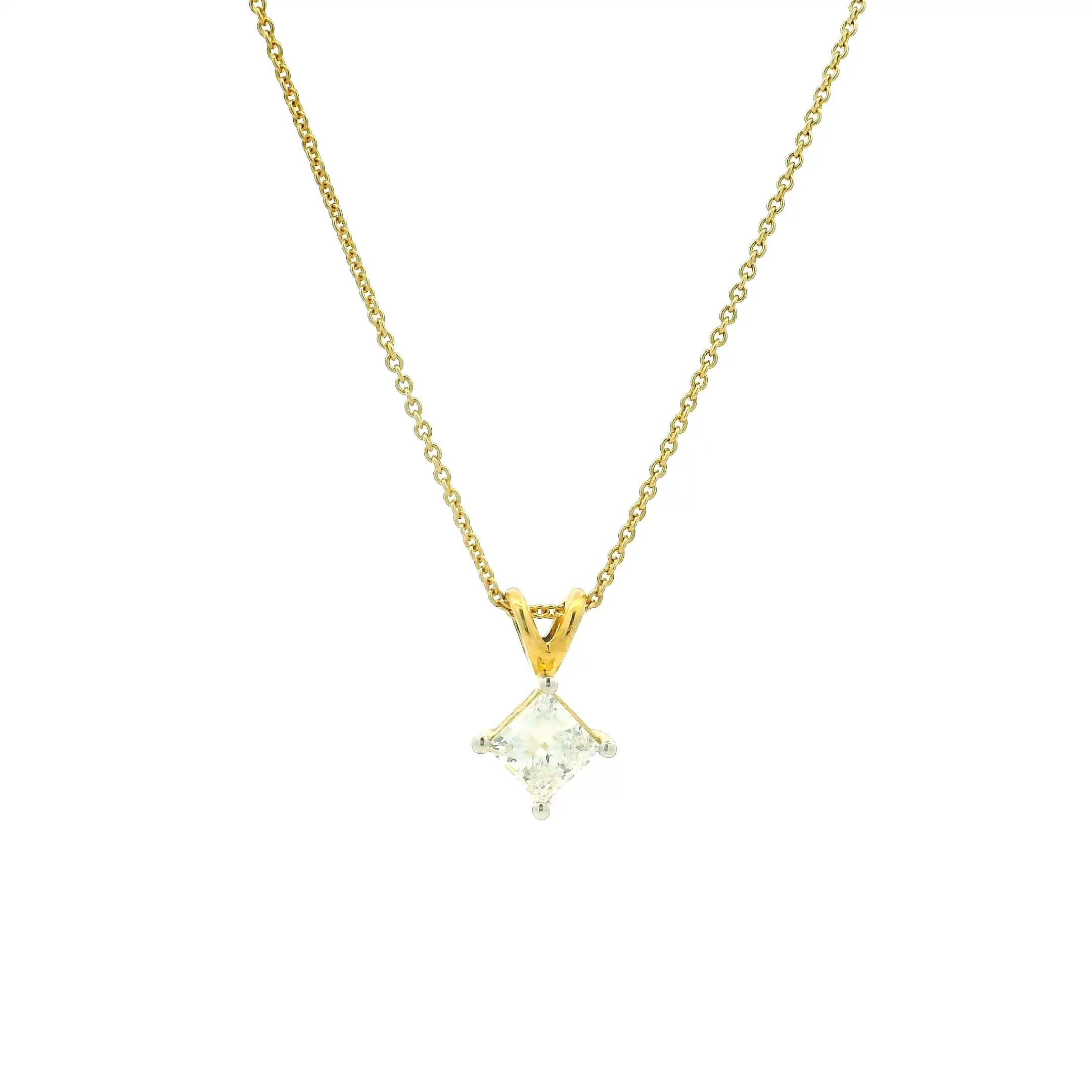 9K Lab Grown Diamond Pendant