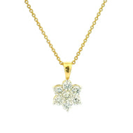 14K Lab Grown Diamond Pendant