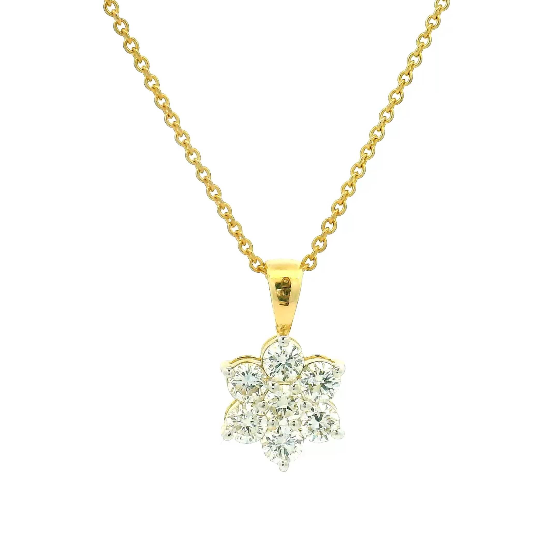 14K Lab Grown Diamond Pendant